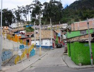 Un des bidonville de Bogota