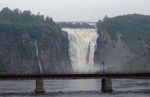 Au sortir de Québec, les Chutes Montmorency